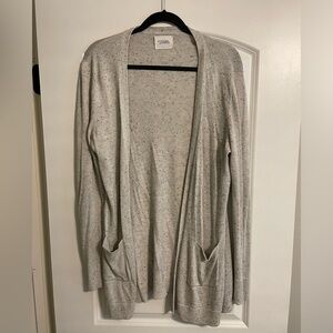 Women’s Gray Stitches + Stripes Cardigan Size Large